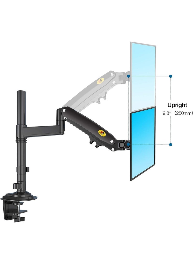 Armless monitor stand with gas spring system – for mounting monitors from 22 to 35 inches – fully adjustable – supports weights from 2 to 12 kg - Image 4