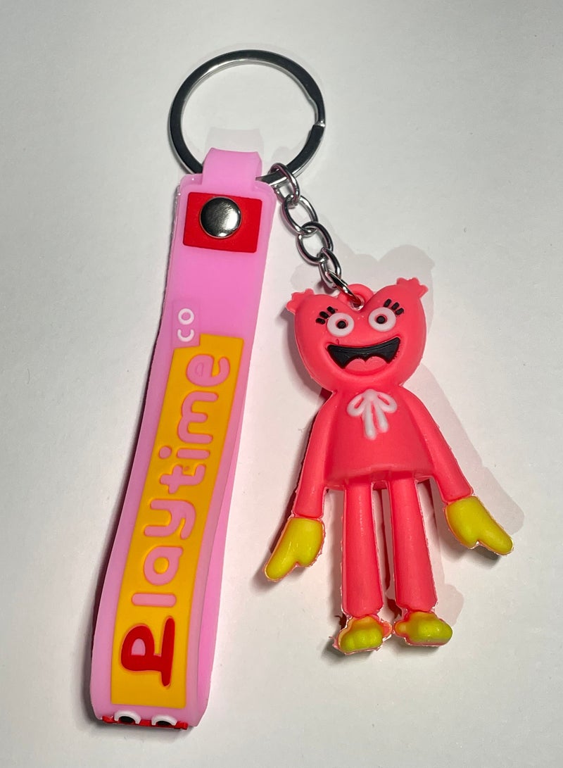 Distinguished cartoon keychain cute accessory Haki Waki character keychain with ribbon that fits in the car wallet and bag nice creative gift - Image 1