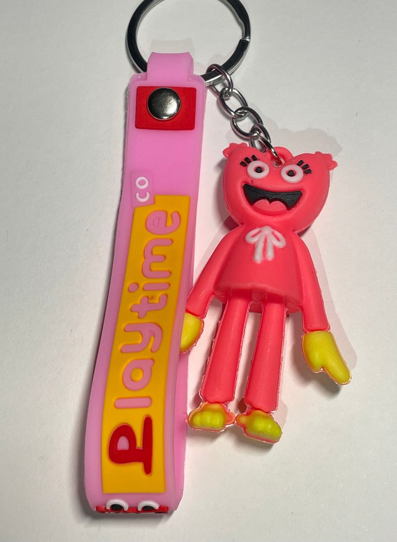 Distinguished cartoon keychain cute accessory Haki Waki character keychain with ribbon that fits in the car wallet and bag nice creative gift - Image 2