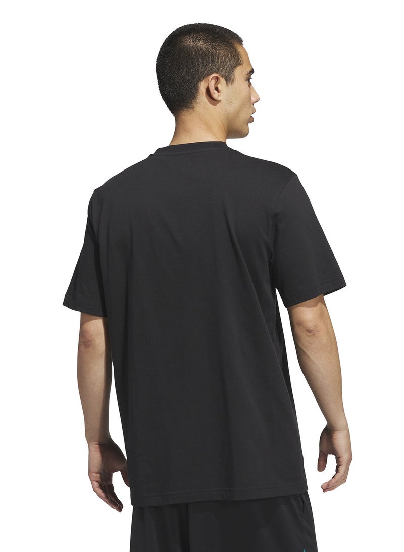 Adidas تي شيرت FDN HBR 1 أسود - Image 2