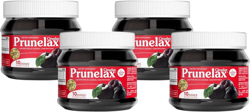 Prunelax Ciruelax Regular Strength Laxative Jam  Vegan  GlutenFree NaturalIngredient Laxative for Occasional Constipation  53 oz Pack of 4 - Image 1