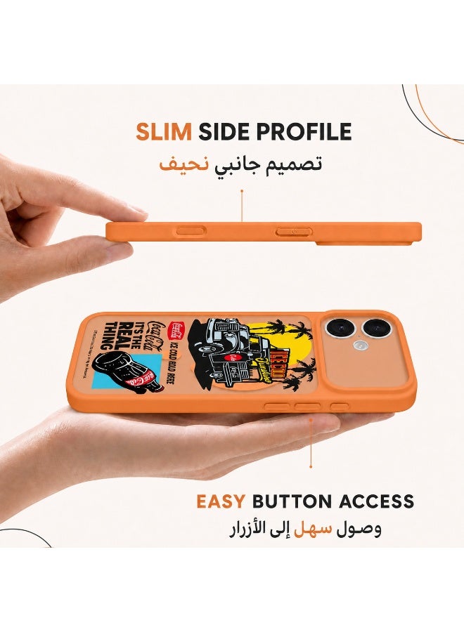 Coca-Cola iPhone 17 Magnetic Phone Case, Ice Cold Sunshine Vintage Truck Design, Raised Camera Protection, Slim Matte TPU Cover, Orange - Image 5