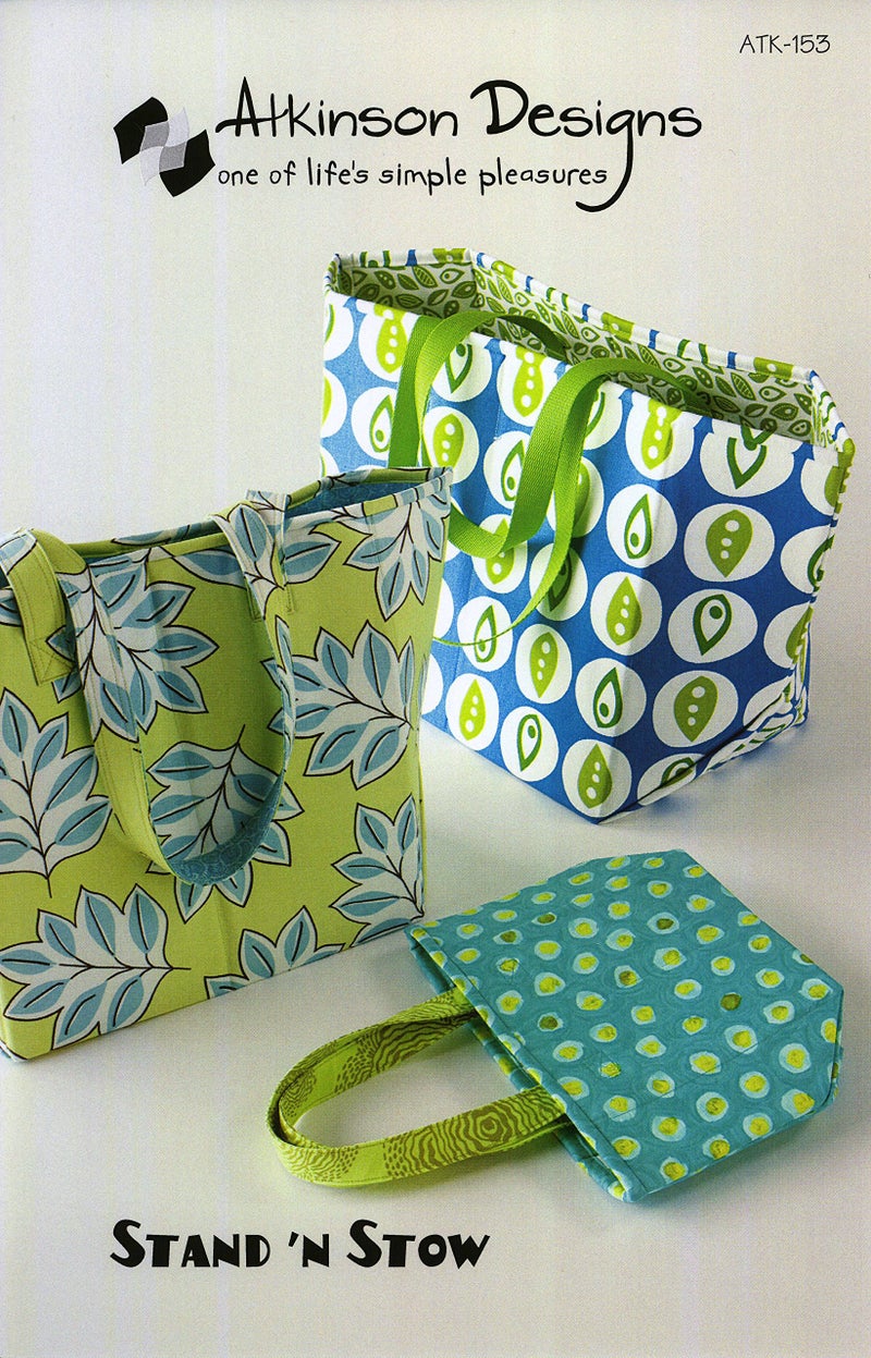 Atkinson Designs Stand and Stow Tote Bag Pattern - Image 1