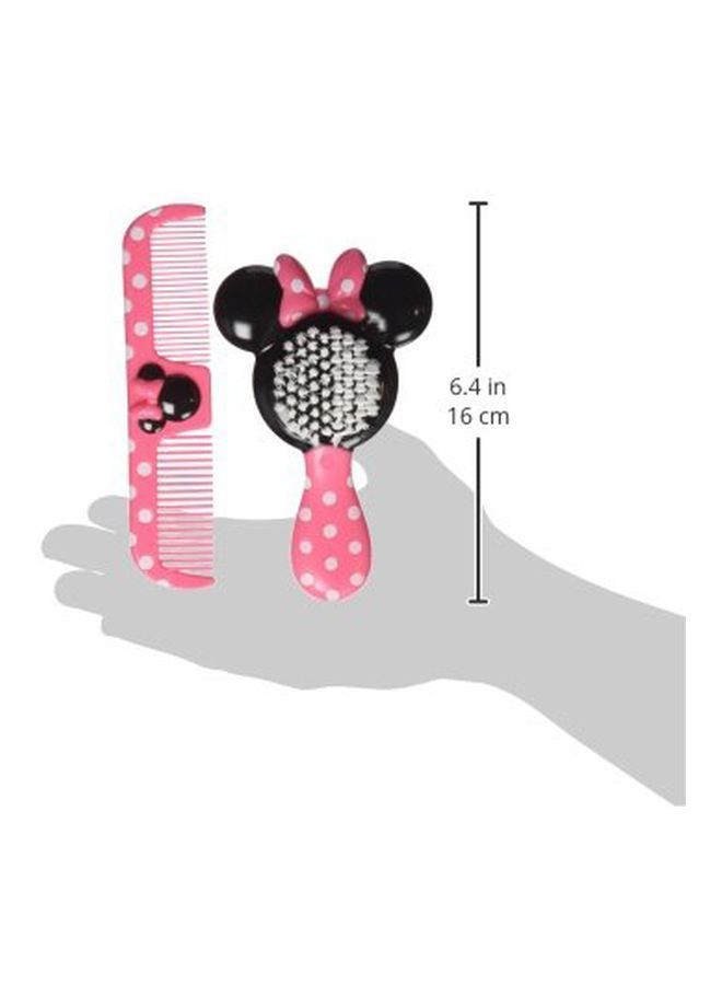 NIBEMINENT Baby Minnie Hair Brush And Wide Tooth Comb Set - Image 3