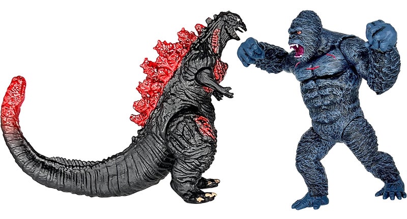 TwCare Exclusive Set of 8 Godzilla vs Kong Toys Movable Joint Action Figures  King of The Monster Dinosaur Shin Ghidorah Skull Crawler Destoroyah Mecha Mechagodzilla Cake Toppers Pack - Image 4