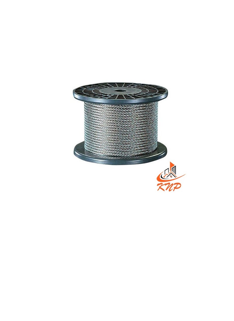 KNP - Galvanised Steel Wire Rope - 100 Meter 5mm - Image 1