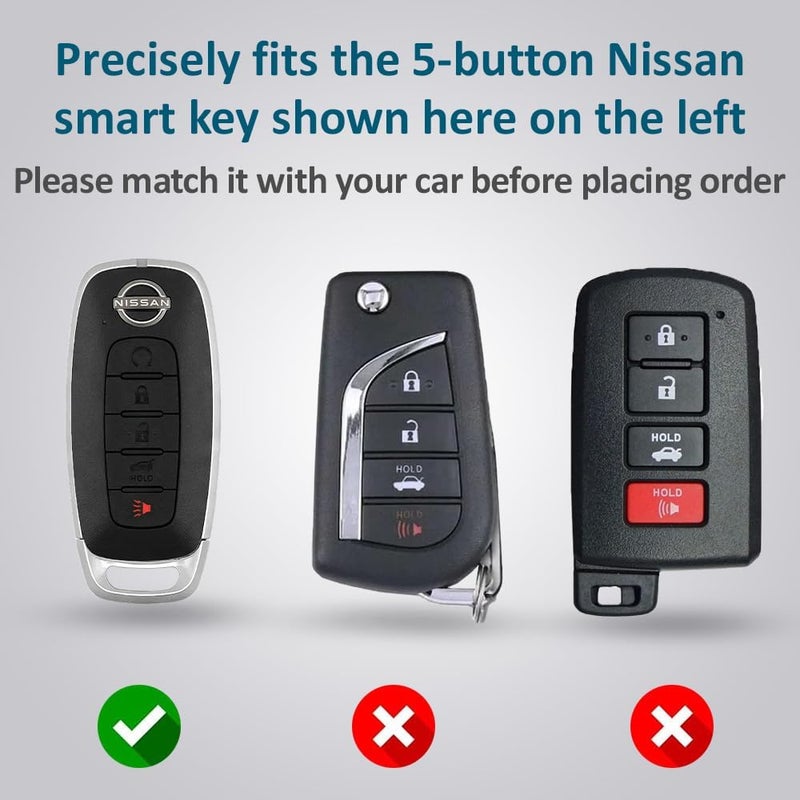 Autobase Silicone Key Fob Cover for Nissan Rogue Pathfinder - Image 2