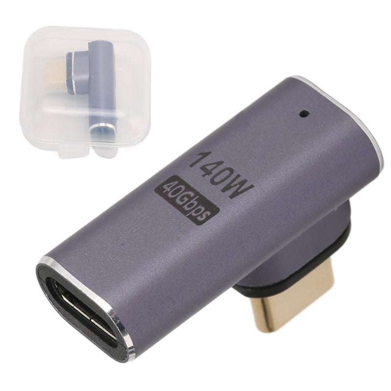 Magnetic USB C Adapter 140W 24Pins 8K 120Hz High Resolution - Premium Aluminum Alloy Fast Charging Magnetic Type C Adapter for Dustproof Design - Image 1