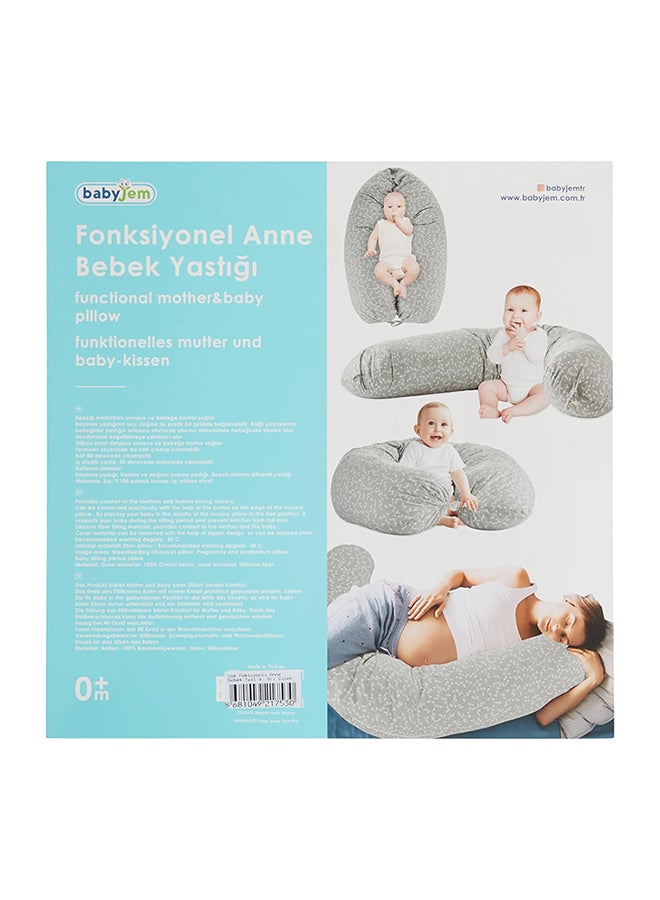 BabyJem Multifunctional Mother And Baby Pillow, Grey, 0 Months + - Image 5