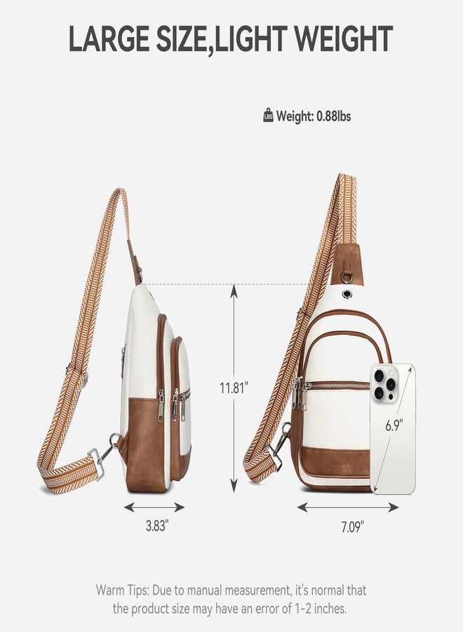 BOSTANTEN 7L Sling Bag For Women CrossBody Bags Large Cross Body Purse Vegan Leather Sling Backpack for Travel Essentials - Image 2