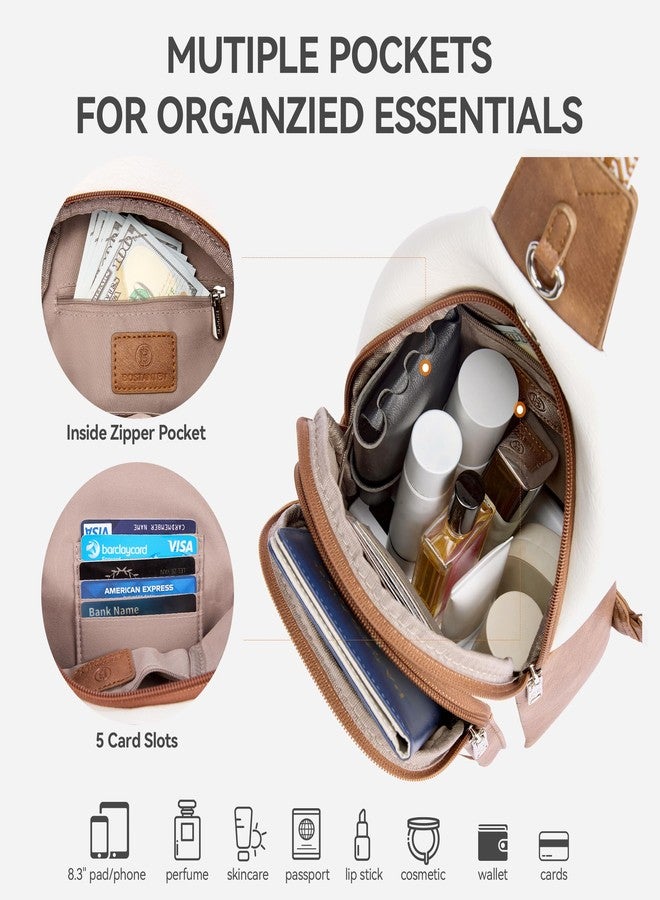 BOSTANTEN 7L Sling Bag For Women CrossBody Bags Large Cross Body Purse Vegan Leather Sling Backpack for Travel Essentials - Image 4