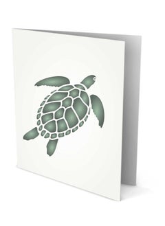 Usnyabni Stencils for Walls: Turtle Stencil, 6.5 x 6.5 inch (L) - Sea Ocean Nautical Seashore Reef Endangered Stencils for Painting Template  - Image 4