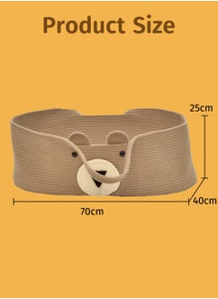 Moovant Baby Diaper Basket, Foldable Baby Sleeping Basket Outgoing, Baby Changing Handbasket, Portable Hand-Woven Moses Basket, Newborn Baby Cradle  - Image 5