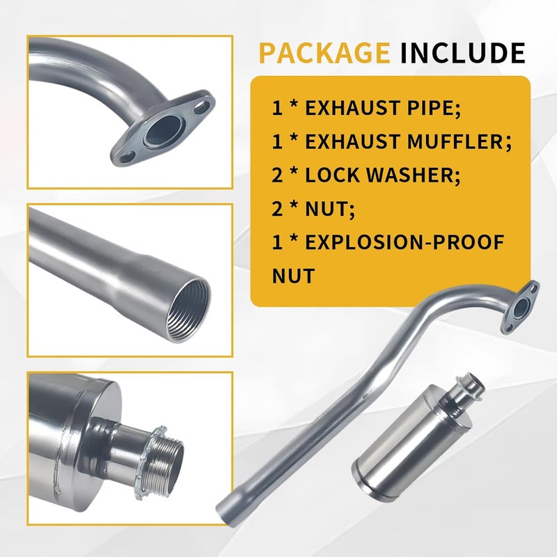 pinkhatcat Exhaust With Muffler for Coleman CT100U Mini bike - Image 5
