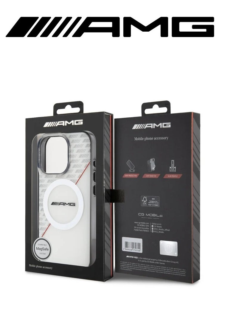 CG MOBILE - iPhone 16 Pro Max back Case, supports wireless charging, with a semi-transparent and elegant design with an original character from the global brand (AMG) - Image 1