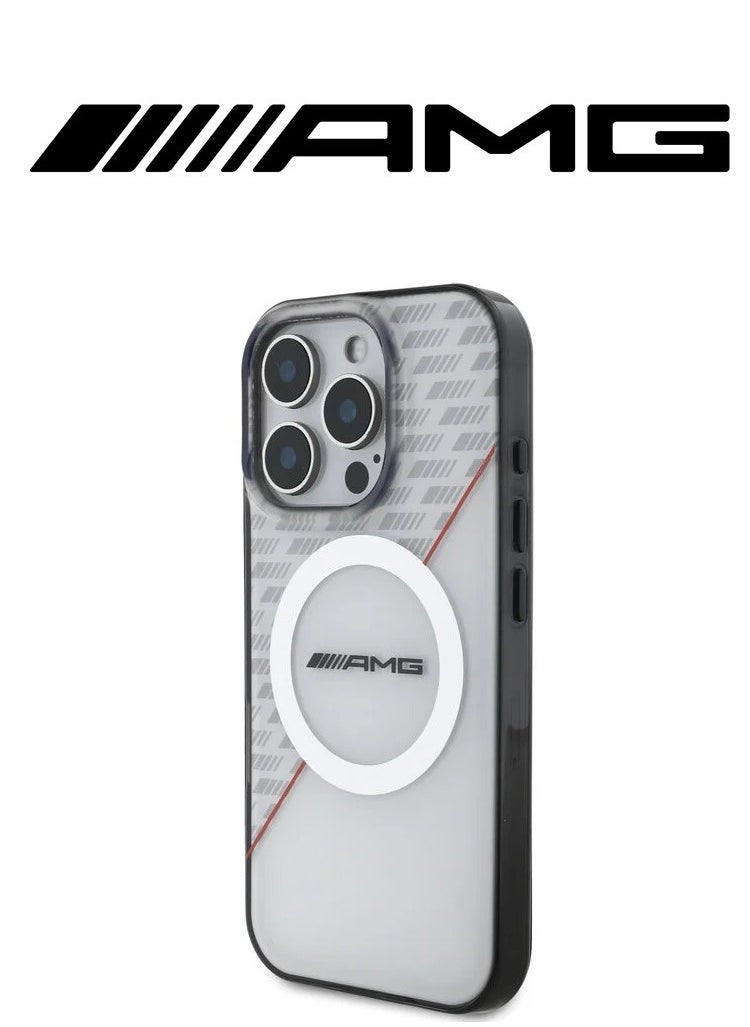 CG MOBILE - iPhone 16 Pro Max back Case, supports wireless charging, with a semi-transparent and elegant design with an original character from the global brand (AMG) - Image 1