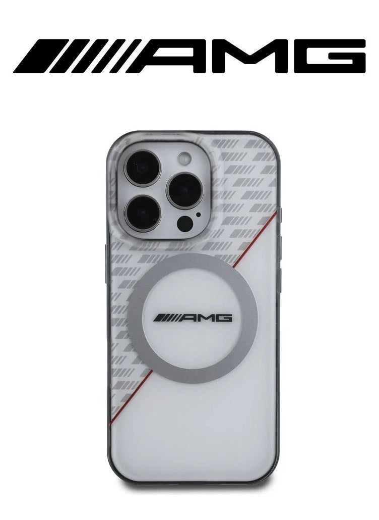 CG MOBILE - iPhone 16 Pro Max back Case, supports wireless charging, with a semi-transparent and elegant design with an original character from the global brand (AMG) - Image 1