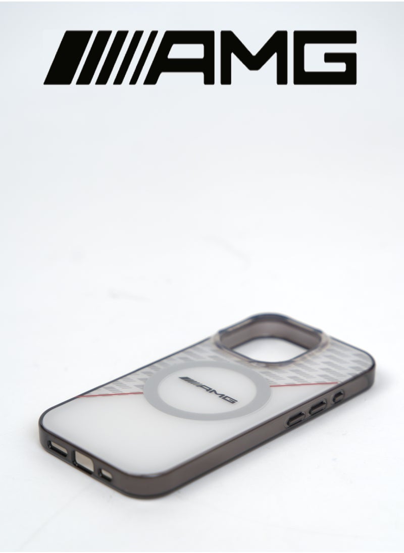 CG MOBILE - iPhone 16 Pro Max back Case, supports wireless charging, with a semi-transparent and elegant design with an original character from the global brand (AMG) - Image 1
