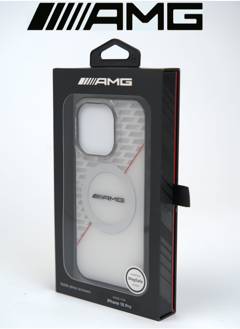 CG MOBILE - iPhone 16 Pro Max back Case, supports wireless charging, with a semi-transparent and elegant design with an original character from the global brand (AMG) - Image 1