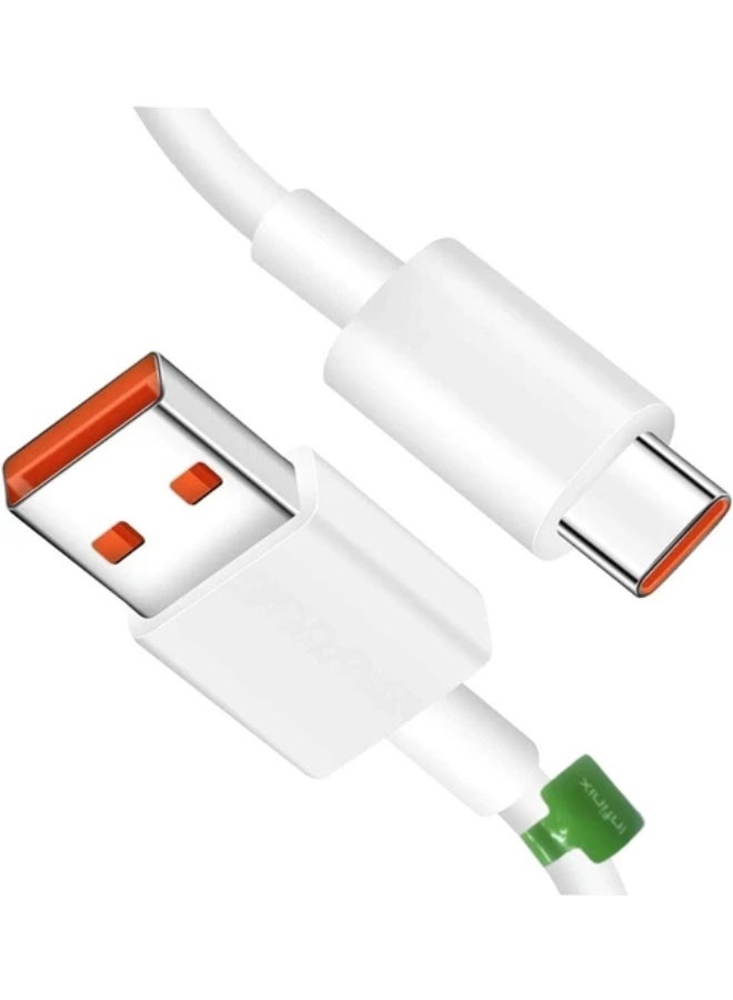 إنفينيكس كابل USB-A إلى Type-C بطول 1م – كابل بيانات للشحن السريع وكابل شاحن USB Type-C للهواتف الذكية، سامسونج جالاكسي، الأجهزة اللوحية وأجهزة USB-C - Image 2