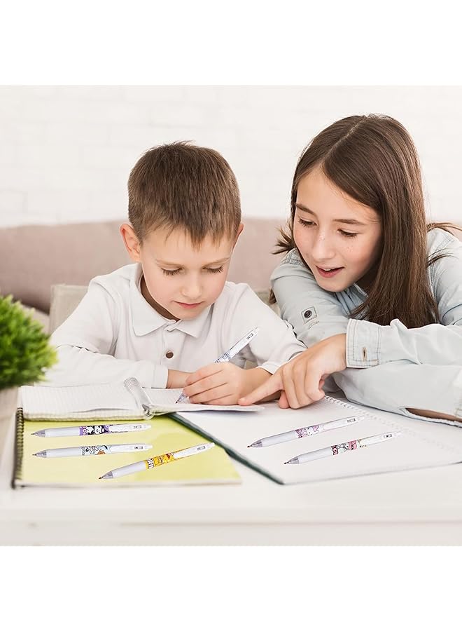 إيروريكس مجموعة أقلام حبر جل من Sanrio برسومات كرتونية أنمي، حبر أسود محايد 0.5 مم، قلم قابل للسحب للمكتب والمدرسة، 24 قطعة - Image 3