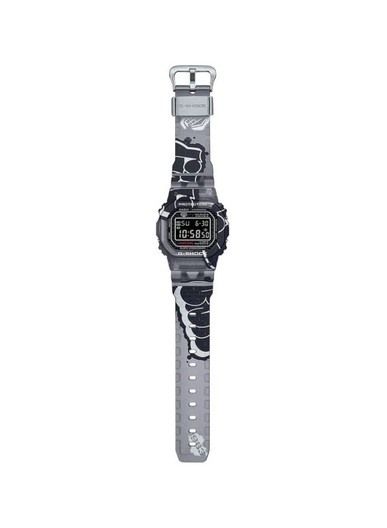 كاسيو Casio Men Watch G-Shock Square Digital Black Dial Multi Color Resin Band DW-5000SS-1DR Black - Image 3