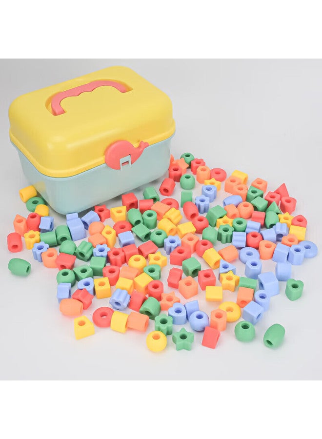 Babamama Dad Mom Baby Bead Toy Building Blocks Stringing Beads With Thread, Children's Toy, Birthday Gift For Boys And Girls - Image 1