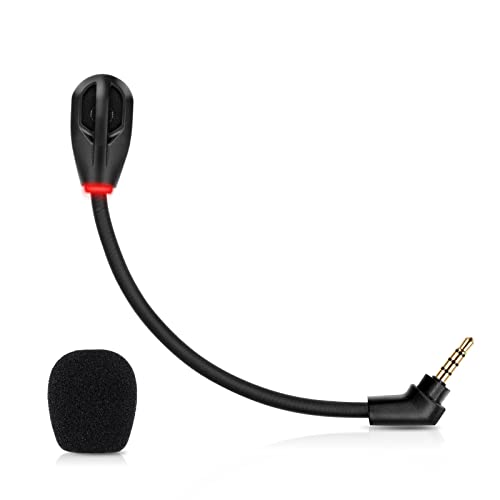 weishan Microphone Replacement for Kingston HyperX Cloud Flight/Flight S Wireless Gaming Headset, Detachable Mic Boom with LED Mute Indicator on PC PS5 PS4 Xbox Series X/S - Image 1