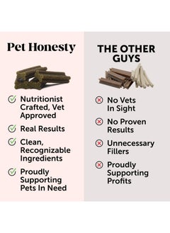 Pet Honesty Pet Honesty Dental Health Fresh Sticks - Oral Hygiene Dental Sticks for Dogs - Dental Dog Chews - Freshen Dog Breath, Reduce Plaque + Tartar - 16 Sticks  - Image 5