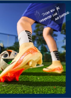 سكت شيكترو أحذية كرة قدم منخفضة الارتفاع، أحذية كرة قدم طويلة الارتفاع من نوع World Cup TF Broken-Spike Grass للطلاب والطالبات، أحذية رياضية عالية الارتفاع مخصصة  - Image 2