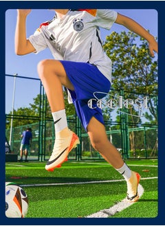 سكت شيكترو أحذية كرة قدم منخفضة الارتفاع، أحذية كرة قدم طويلة الارتفاع من نوع World Cup TF Broken-Spike Grass للطلاب والطالبات، أحذية رياضية عالية الارتفاع مخصصة  - Image 5