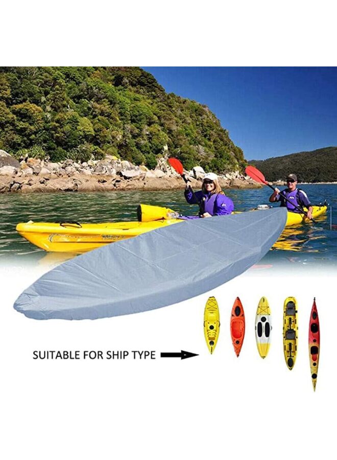 Generic 420D Kayak Cover, Heavy Duty Water-proof Resistant kayak covers for outdoor storage, Ultra Strong Canoe Storage Cover, Great for Indoor & Outdoor(4M)  - Image 2