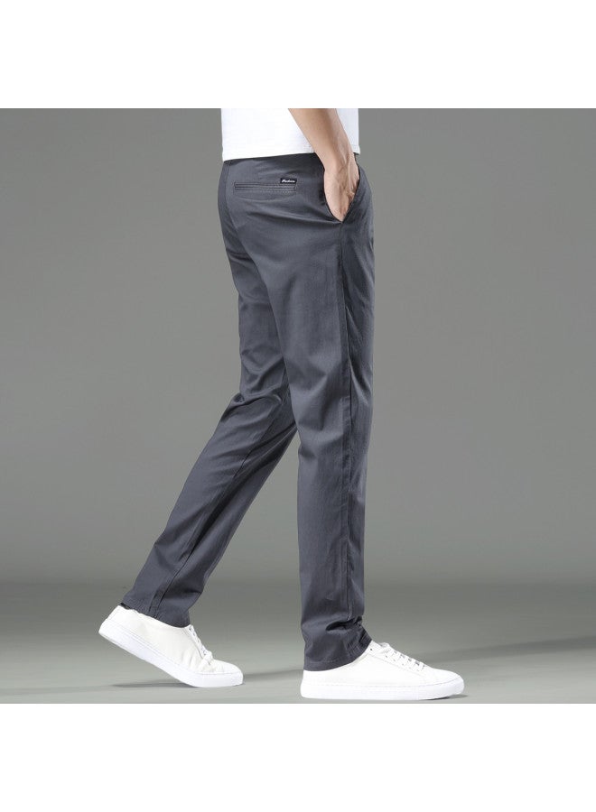 Fapai Popular Men's Casual Pants Autumn Winter Slim Fit Comfortable Commuting Urban Simple Versatile Men's Pants Casual Pants - Image 3