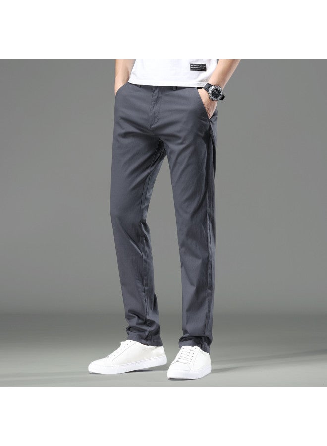 Fapai Popular Men's Casual Pants Autumn Winter Slim Fit Comfortable Commuting Urban Simple Versatile Men's Pants Casual Pants - Image 4