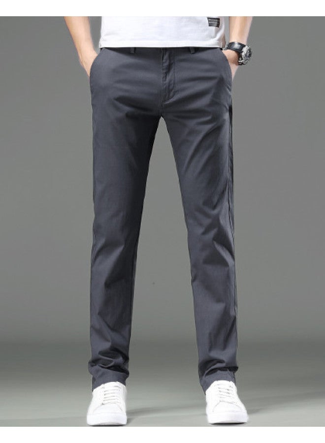Fapai Popular Men's Casual Pants Autumn Winter Slim Fit Comfortable Commuting Urban Simple Versatile Men's Pants Casual Pants - Image 1