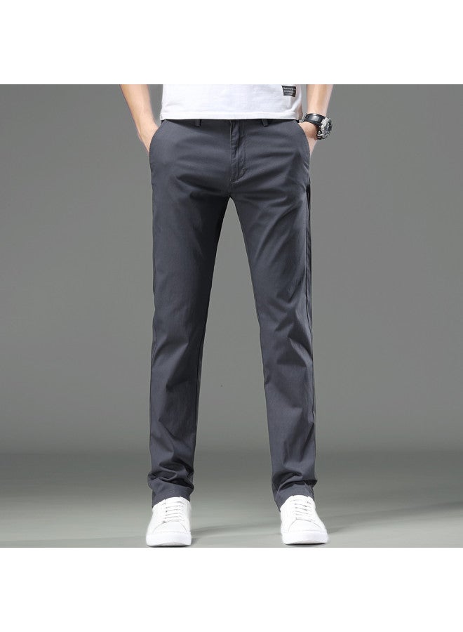 Fapai Popular Men's Casual Pants Autumn Winter Slim Fit Comfortable Commuting Urban Simple Versatile Men's Pants Casual Pants - Image 2