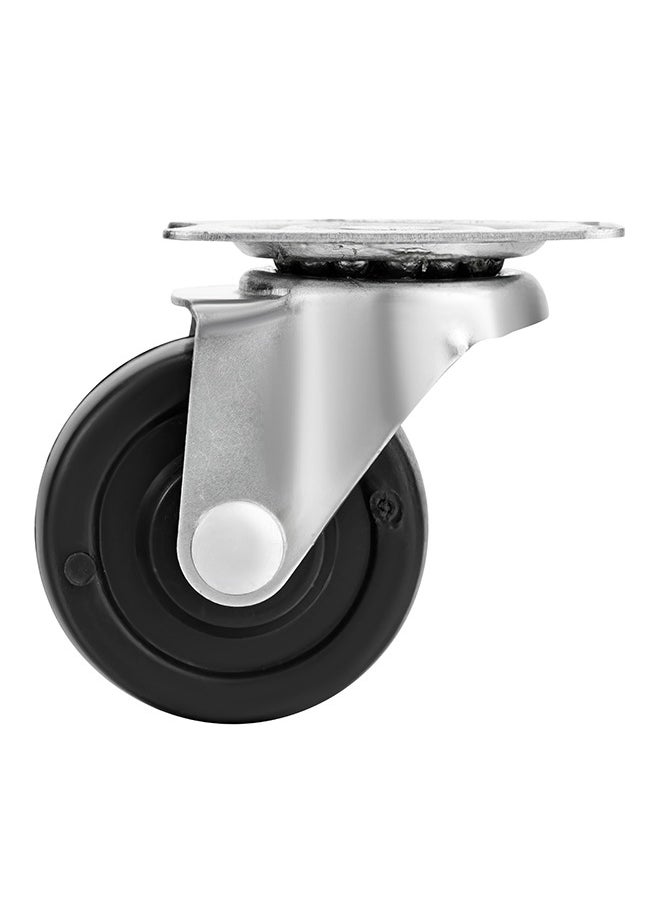 BMB tools - PP Caster Wheel -4 Piece 50mm Black- Plate Casters with Ball Bearing Design and Swivel Movement for Non-Marking Smooth Rolling -for Furniture Office Chairs Trolleys Workbenches and Equipment - Image 1