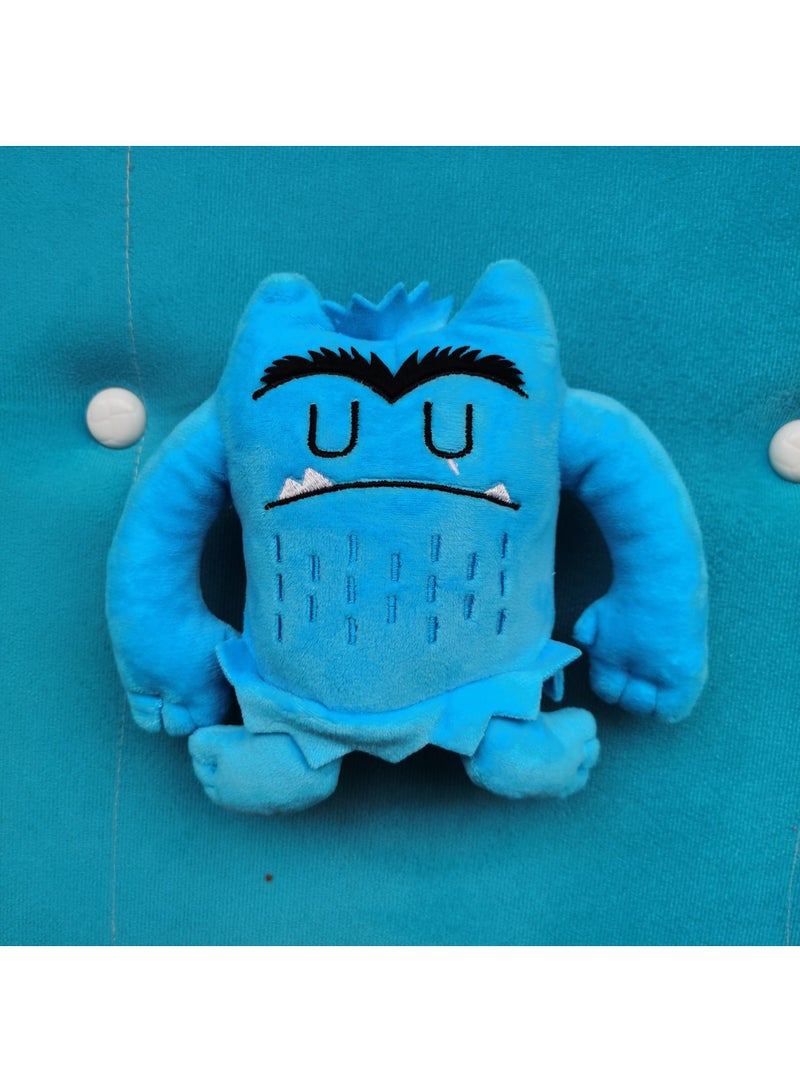 Cute Expression Doll Little Monster Plush Toy Blue 13Cm - Image 3