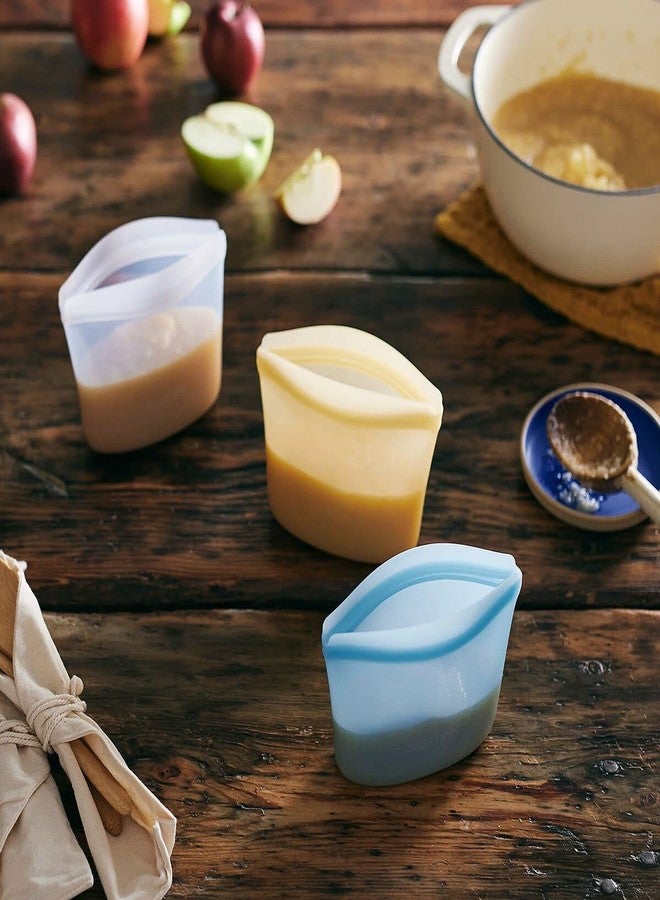 ستاشر كيس تخزين طعام سيليكون شفاف قابل لإعادة الاستخدام من ستاشر بريميوم | آمن للاستخدام في الميكروويف، والطهي بتقنية السو-فيد، وغسالة الصحون، والفرن، والفريزر | خالٍ من مادة BPA، مانع للتسرب، صديق للبيئة، سعة 8 أكواب - Image 2