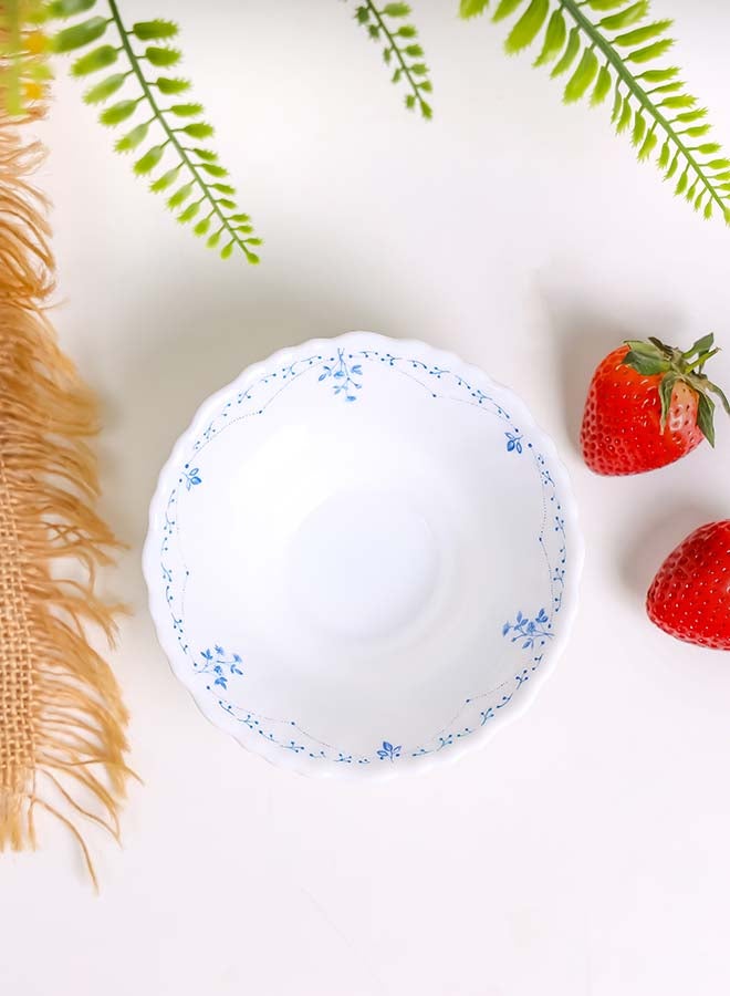Royalford 4.5" Opalware Soup Bowl RF12221 White Bowl with Elegant Floral Print Non-Toxic and Hygienic, Food-Grade Material Dishwasher and Microwave Safe Multicolor 4.5inch - Image 2