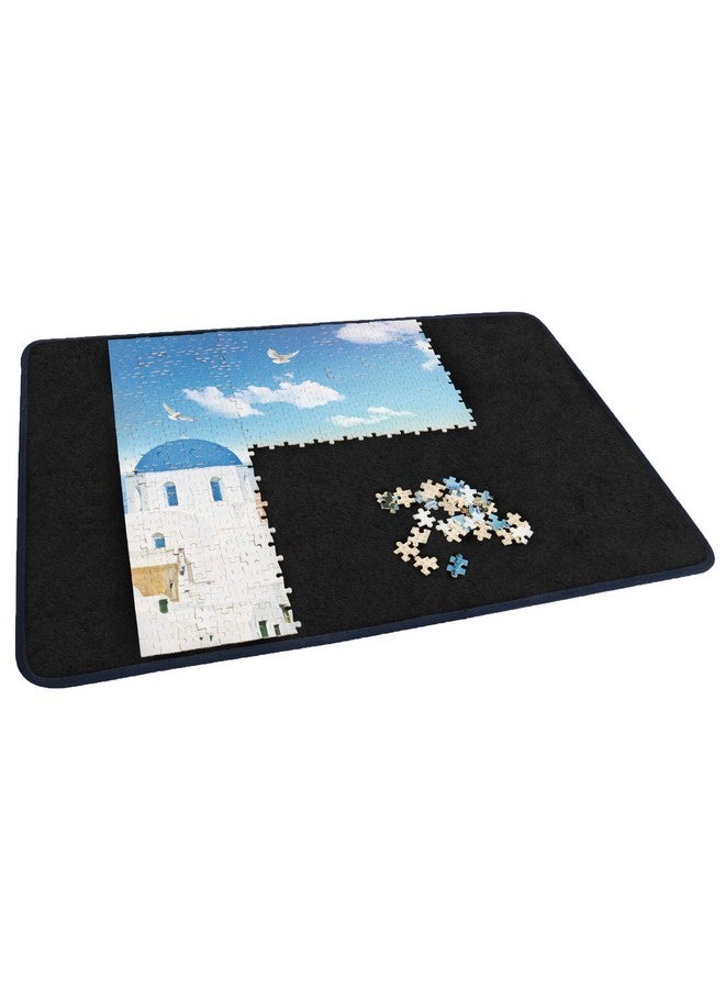 Becko US Becko US Jigsaw Puzzle Board Portable Puzzle Mat for Puzzles Storage Saver, Non-Slip Surface, Up to 1000 Pieces (Black) - Image 1