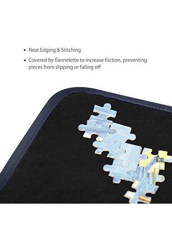 Becko US Becko US Jigsaw Puzzle Board Portable Puzzle Mat for Puzzles Storage Saver, Non-Slip Surface, Up to 1000 Pieces (Black) - Image 3
