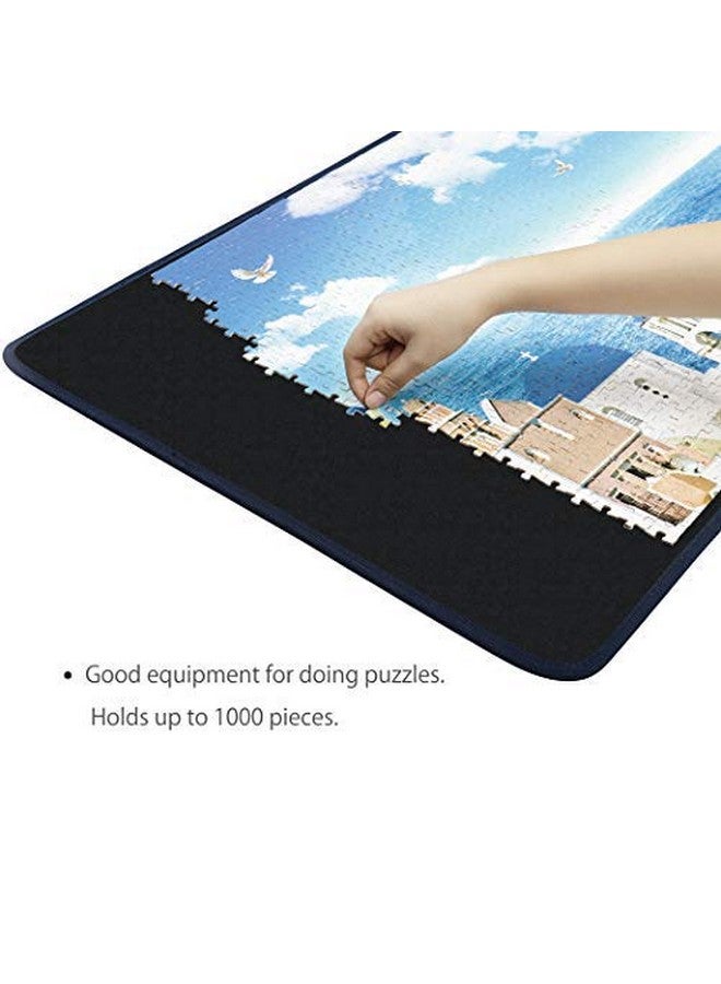 Becko US Becko US Jigsaw Puzzle Board Portable Puzzle Mat for Puzzles Storage Saver, Non-Slip Surface, Up to 1000 Pieces (Black) - Image 5