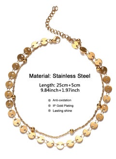 DZ Metal Sequins Double-Layered Anklet  - Image 1