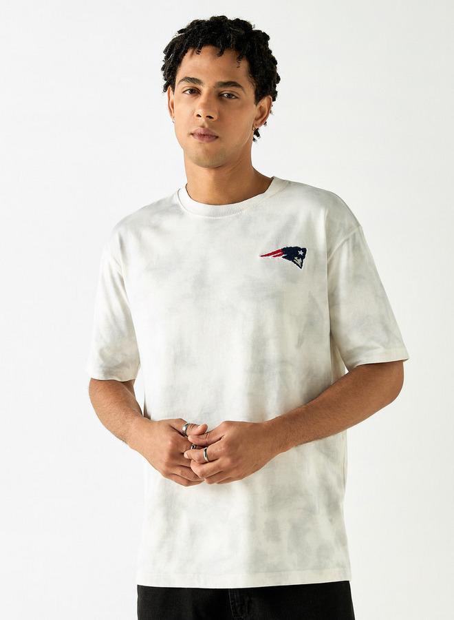 SP Characters New England Patriots Print Crew Neck T-shirt with Short Sleeves - Image 1