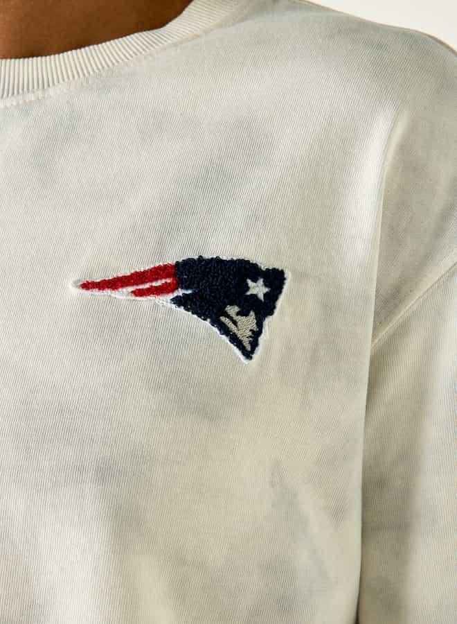 SP Characters New England Patriots Print Crew Neck T-shirt with Short Sleeves - Image 4