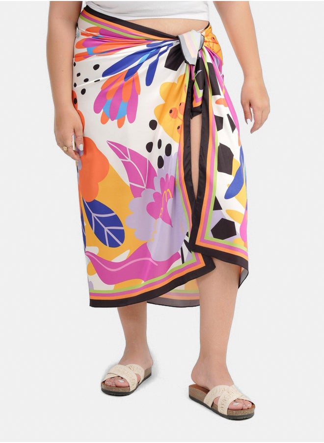 Clue Satin Swimwear Cover Up  - Image 1