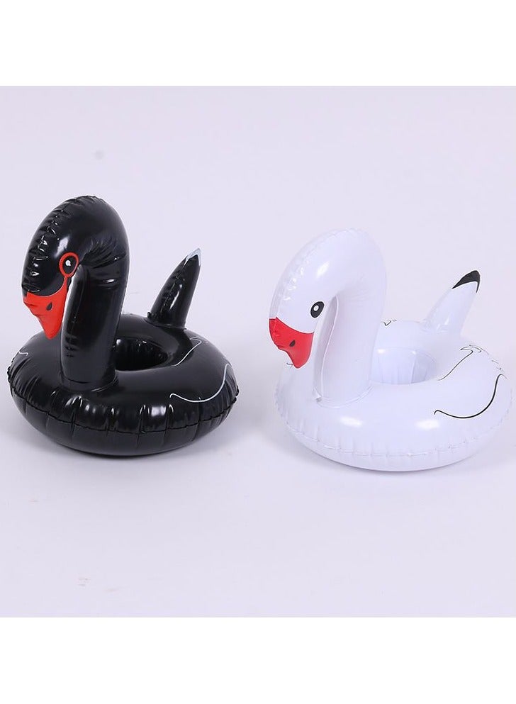 Loquat White Swan Inflatable Swimming Pool Portable Cup Holder - Image 2