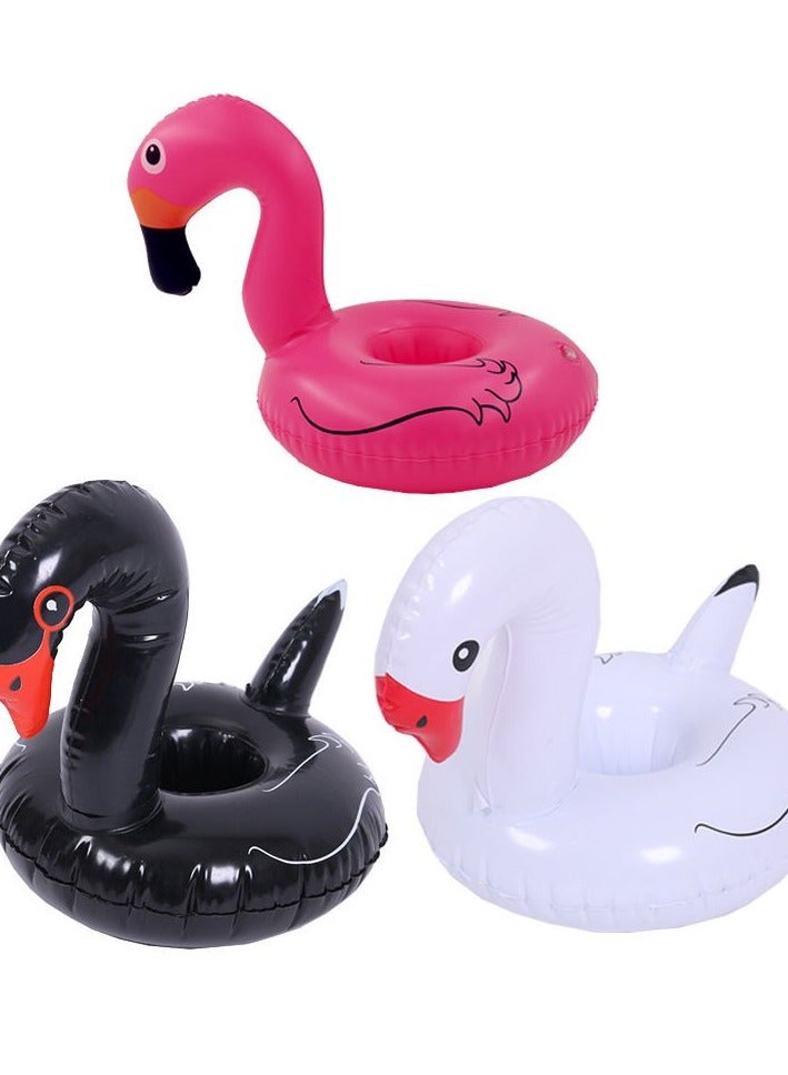 Loquat White Swan Inflatable Swimming Pool Portable Cup Holder - Image 4