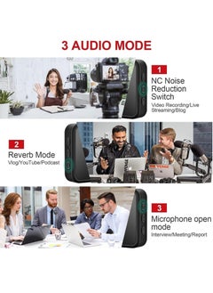 Generic Wireless Lavalier Microphone, TikTok Live Mobile Video Recording 2.4G Noise Reduction Mini Microphone for Live Video, Recording Vlog, Interview, Online Classroom  - Image 4